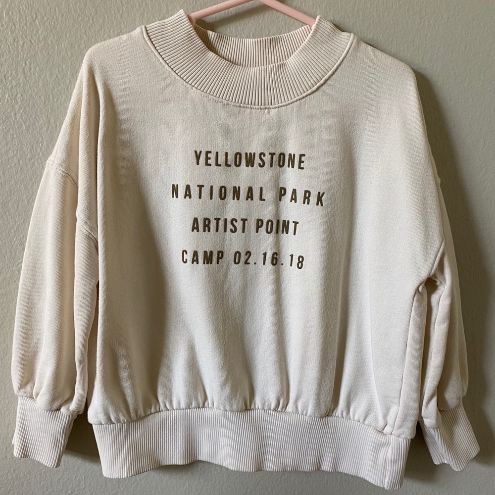 Zara Yellowstone national park sweatshirt